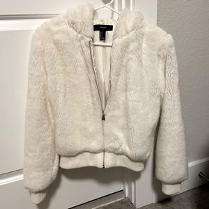 White Faux Fur coat